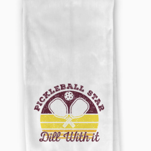 Pickleball Kitchen Towel - Dill with It